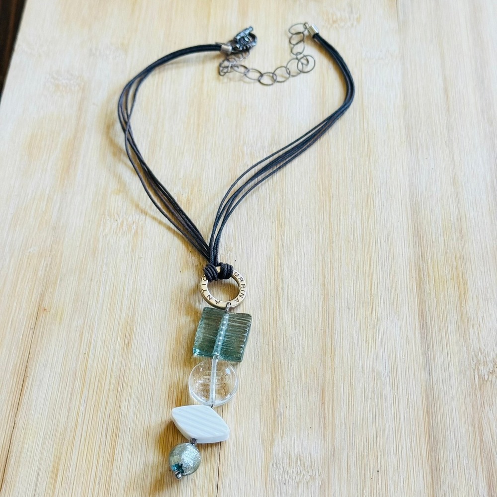 Antica Murrina Venezia Necklace Colorful Sterling 925 Glass Beads Murano Italy - Picture 3 of 7
